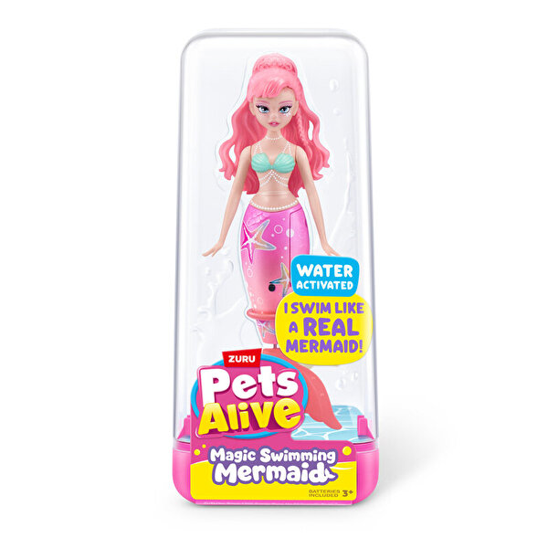 Hareketli Pets Alive Yüzen Denizkızı 9567UQ1 Somon Saçlı