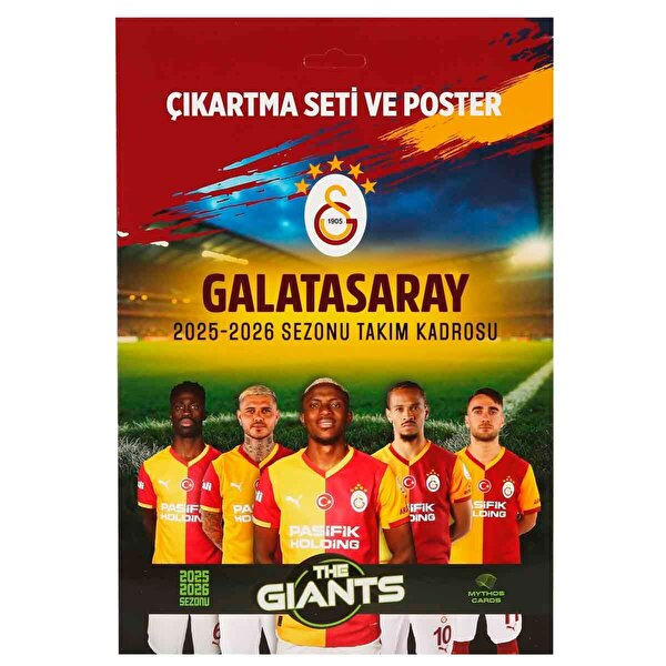 Galatasaray The Giants 2025-2026 Sezonu Poster ve Çıkartma Seti