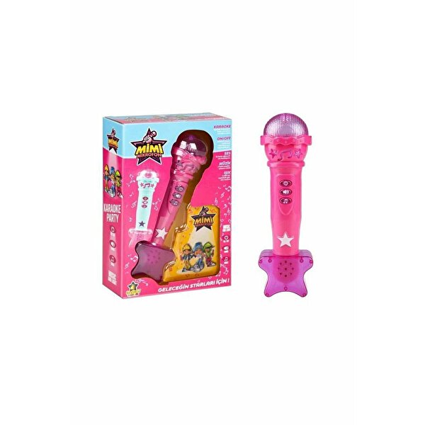 Erdem Sesli Işıklı Mikrofon Pembe Fuşya
