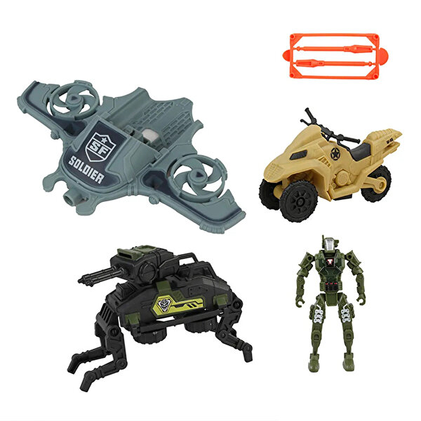 MC Robowar Scuba Motor Dörtlü Asker Seti