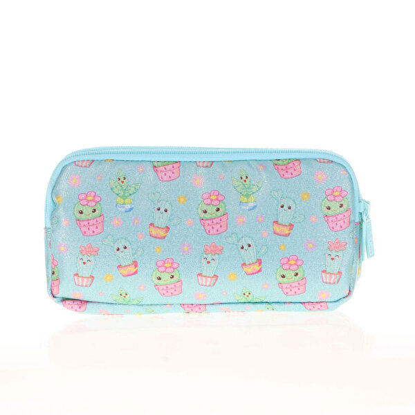Kaukko Kids&Love 3 Bölmeli Kapi̇tone Cactus Kalem Çantası