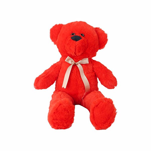 Büyük Kurdeleli Kırmızı Ayı 50 Cm