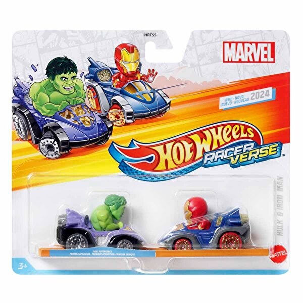 Hot Wheels RaceVerse 2'li Paket Hulk ve İron Man