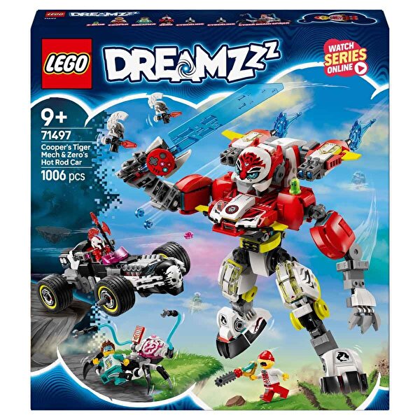 LEGO DREAMZzz Cooper’ın Kaplan Robotu ve Zero’nun Hot Rod Arabası 71497