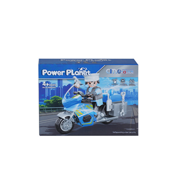 Power Planet 66303 Polis Motosikleti Yapım Seti C
