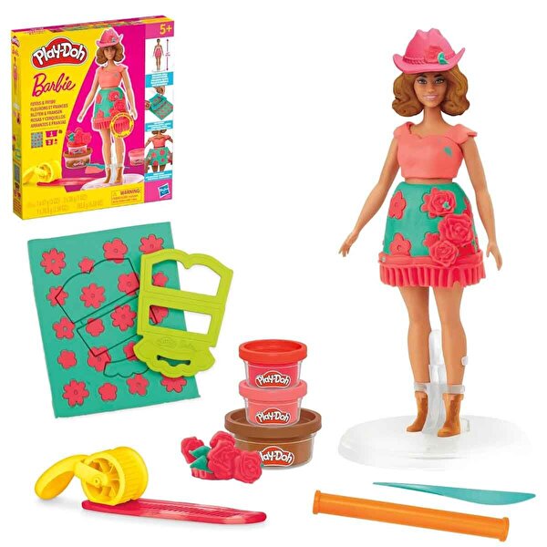 Play Doh Barbie Çiçekli ve Püsküllü Seti G1360