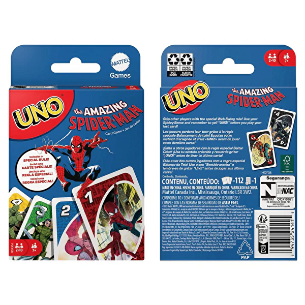 UNO The Amazing Spider-Man Kartlar HXY08