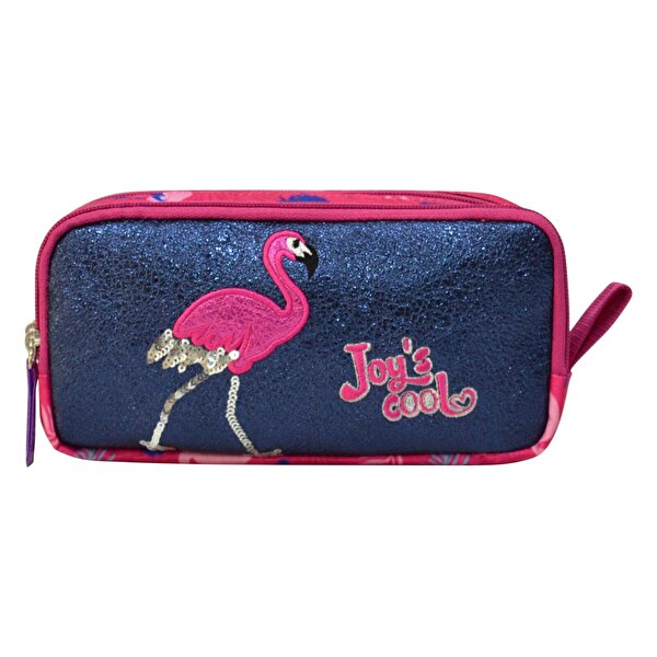 Joy's Cool Flamingo Desenli Çift Bölmeli Kalem Kutusu 30127