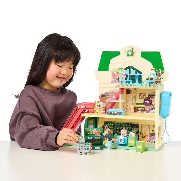 Bluey Yürüyen Merdivenli Süpermarket Oyun Seti