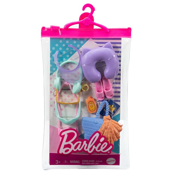 Barbie'nin Moda Aksesuarları Paketi Pembe Çantalı HBV45
