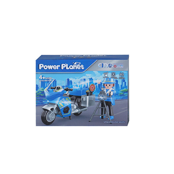 Power Planet 66303 Polis Motosikleti Yapım Seti B