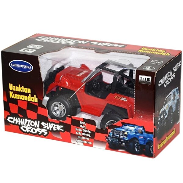 Uzaktan Kumandalı Şarjlı Kırmızı Araba 30 Cm