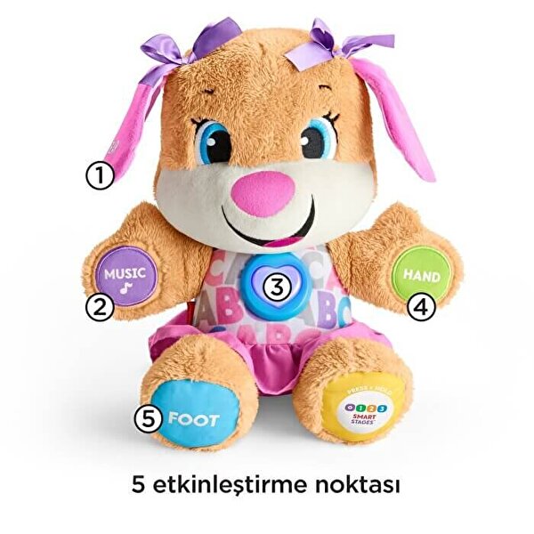Fisher Price Eğlen ve Öğren Yaşa Göre Gelişim Eğitici Köpekçiğin Kız Kardeşi FPP83