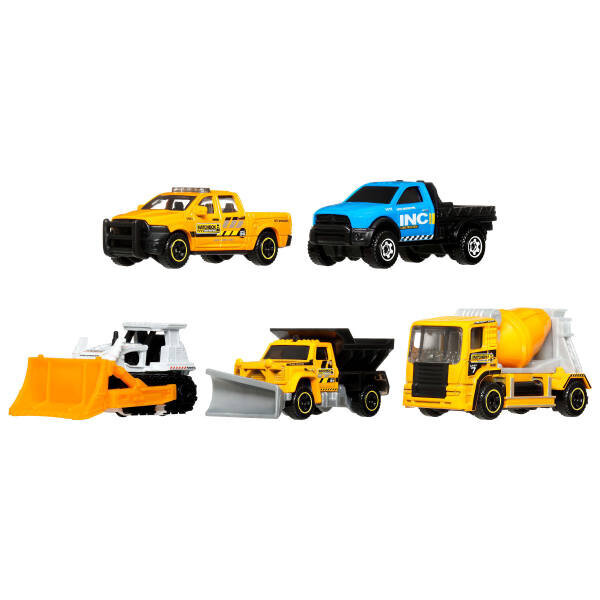 Matchbox Beşli Araba Seti Construction Crew JJP26