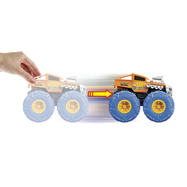 Hot Wheels Monster Trucks 1:43 Çek Bırak Arabalar Bone Shaker GVK45