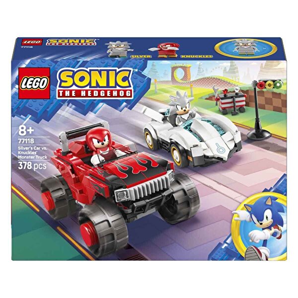 LEGO Sonic the Hedgehog Silver’ın Arabası Knuckles’ın Canavar Kamyonuna Karşı 77118