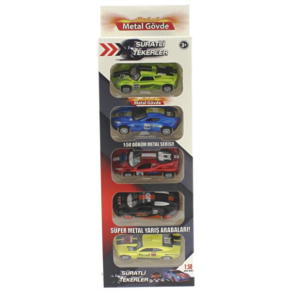 Die Cast 5'li Araba Seti