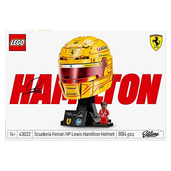LEGO Editions Scuderia Ferrari HP Lewis Hamilton Kaskı 43022