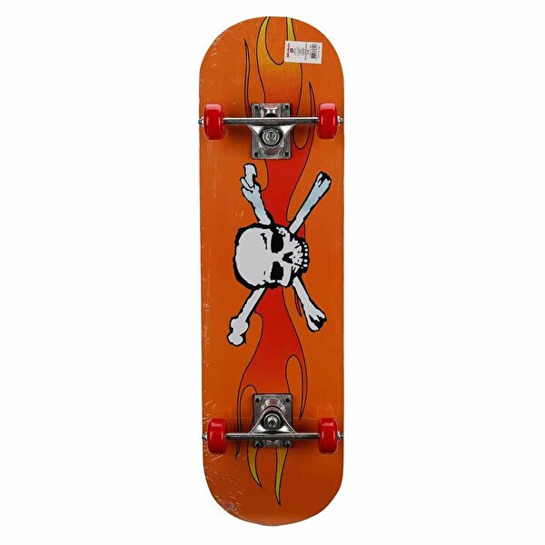 Büyük Tahta Kaykay 70x20 cm Kuru Kafa