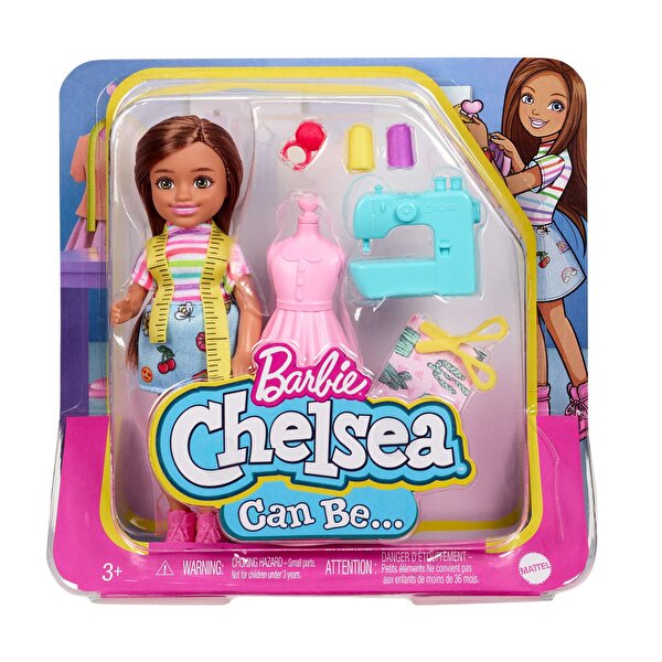 Barbie Chelsea Meslekleri Öğreniyor Bebek Serisi Moda Tasarımcısı HCK70
