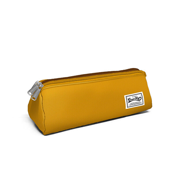 Coral High Üç Bölmeli Hardal Kalem Kutusu 12331