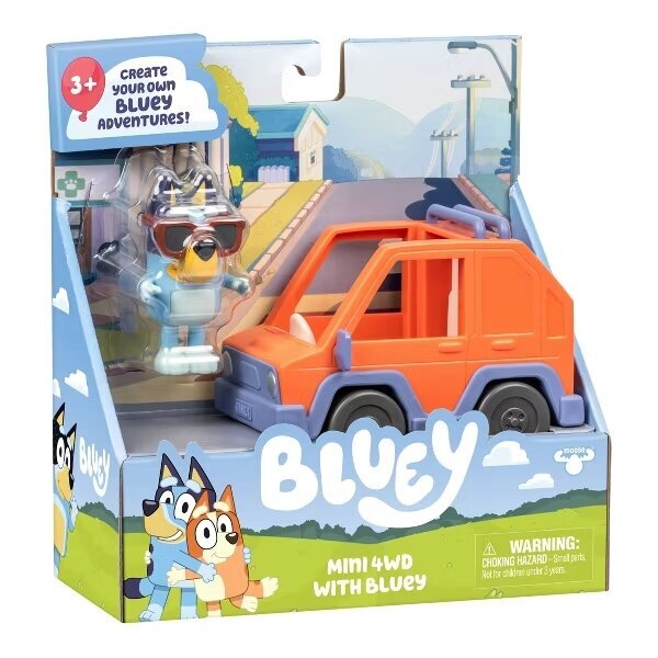 Bluey 4x4 Mini Araç ve Figür Seti