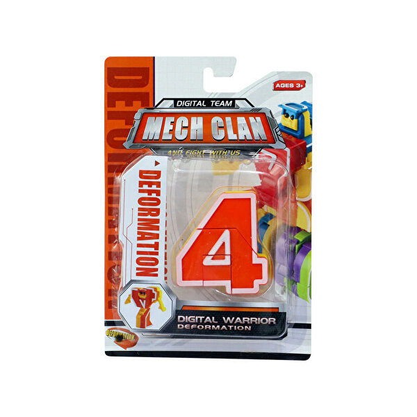 Dönüşen Neon Rakamlar 4 Numara