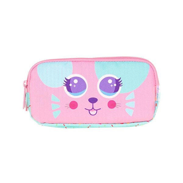 Kaukko Kids 3 Bölmeli Cute Face Mouse Kalem Çantası