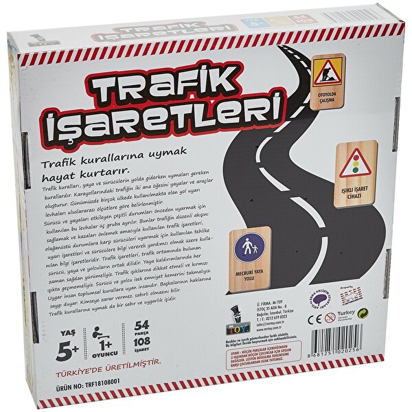 Mr. Toy Trafik İşaretleri Eğitim ve Oyun Seti