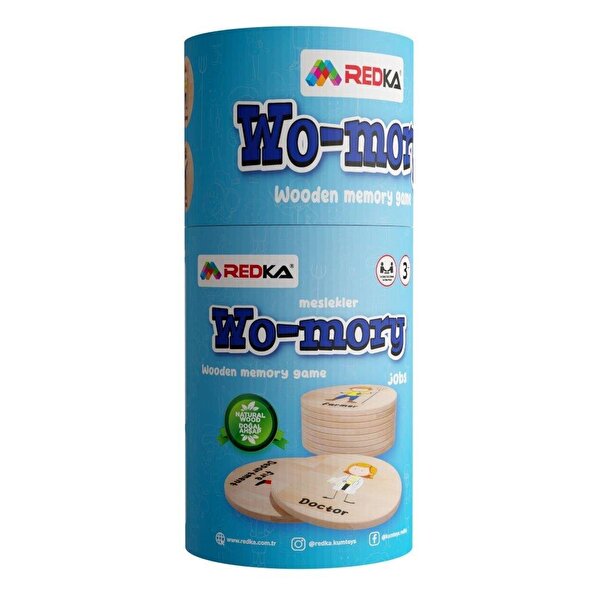 Wo Mory Meslekler Ahşap Kartlar