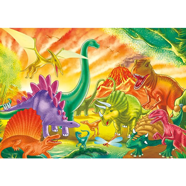 Ks Puzzle The Age Of Dinosaurs Jumbo Boy Puzzle 50 Parça