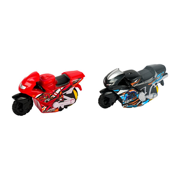 Spin N Build Motosiklet ve Fırlatıcı Seti