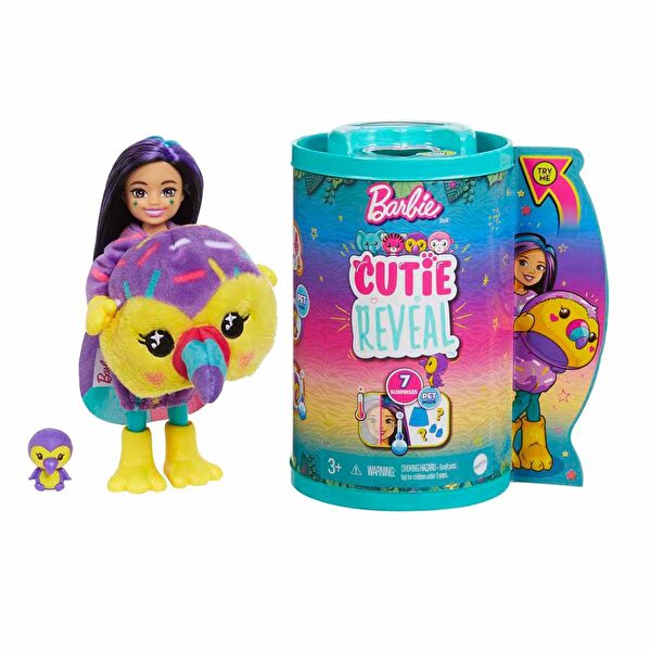 Barbie Cutie Reveal Bebekler Chelsea Tropikal Orman Serisi HKR16