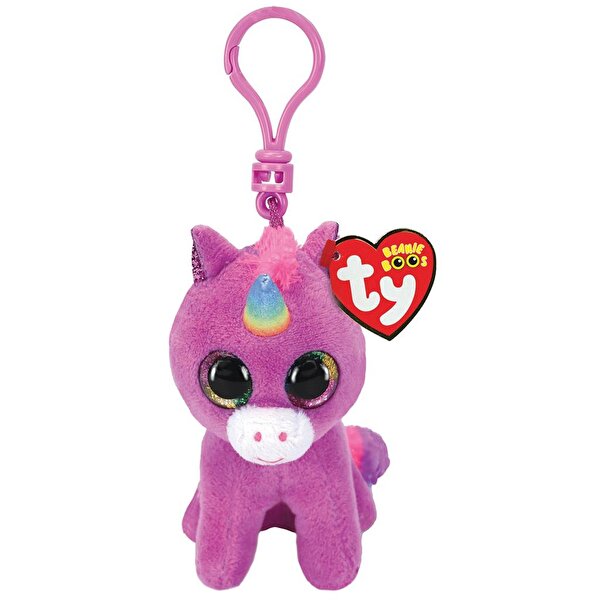 TY Beanie Boo's Mor Unicorn Rosette Anahtarlık 12 Cm