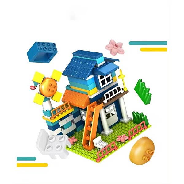 Rüzgâr Türbinli Kasaba Evi 140 Parça