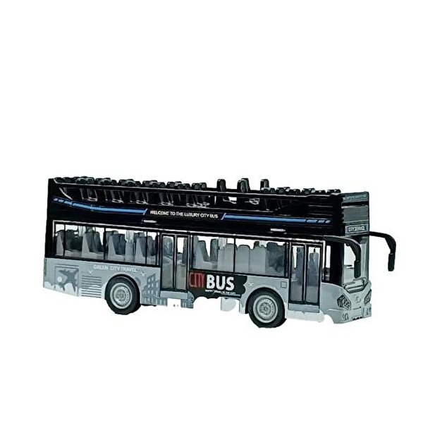 Sür Gitsin Üstü Açık Sesli Müzikli Otobüs 30 Cm