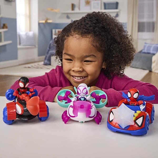 Spidey and His Amazing Friends Aksiyon Figürü ve Araç Seti Miles Morales G2460