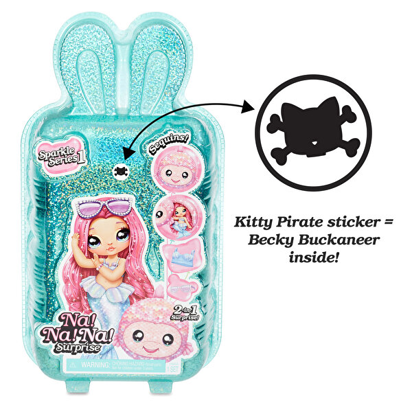 Na! Na! Na! Sürpriz Parıltılı Seri 1 Kİtty Pirate Becky Buckaneer
