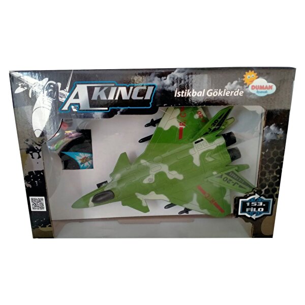 Uzaktan Kumandalı 2 Fonksiyonlu Savaş Uçağı Yeşil