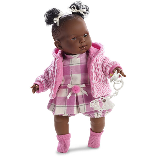 Llorens Nicole Llorona Sesli Pembe Yelekli 42 Cm