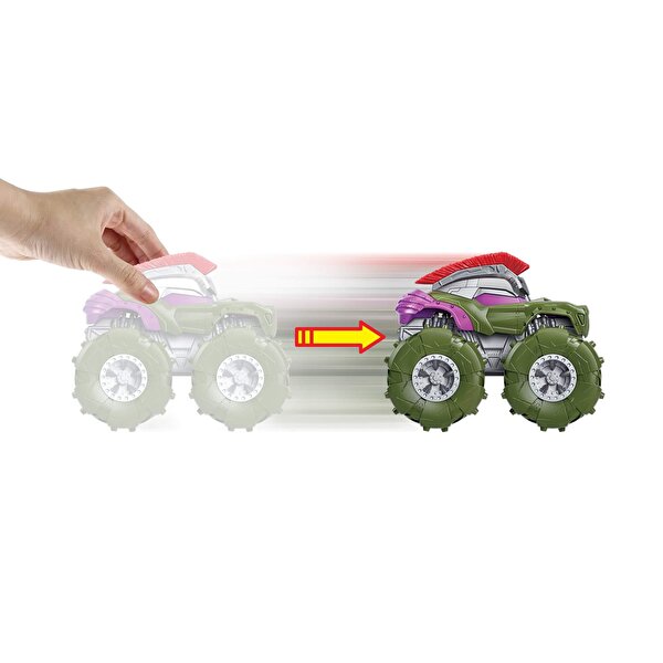 Hot Wheels Monster Trucks 1:43 Çek Bırak Arabalar Hulk GVK42