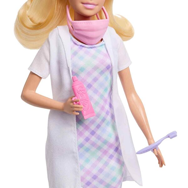 Barbie Kariyer Bebeği Diş Hekimi Oyun Seti JMK14