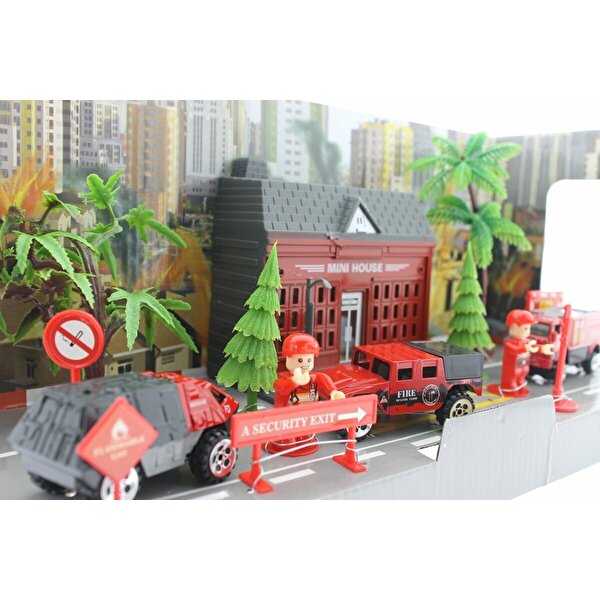 Aksesuarlı Metal İtfaiye Seti