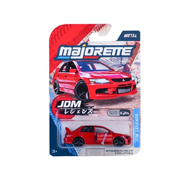 Majorette Japan Serisi Premi̇um Arabalar Mitsubishi Lancer Evolution 9 Kırmızı