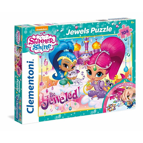 Clementoni 104 Parça Shimmer & Shine Taş Yapıştırmalı Puzzle
