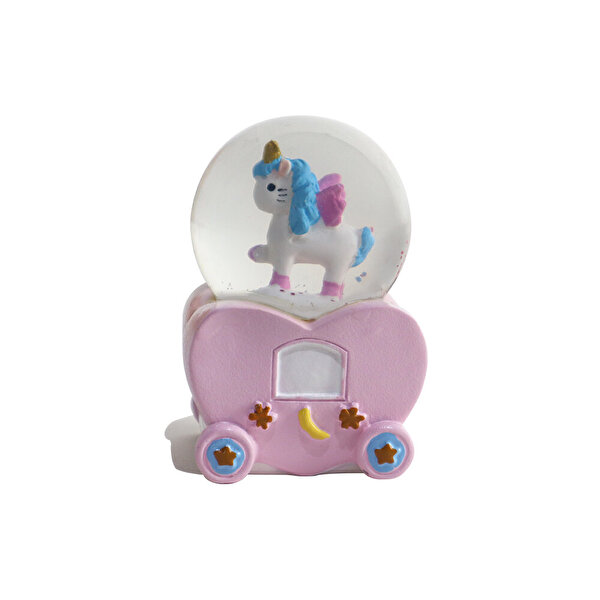 Mini Işıklı Renkli Unicorn Kar Küresi