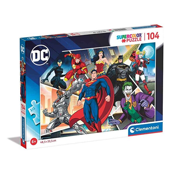 Clementoni Dc Süper Kahramanlar Supercolor Puzzle 104 Parça