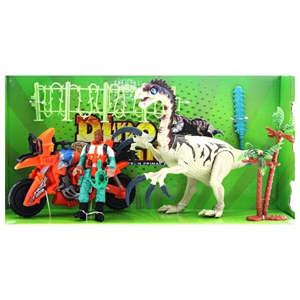 Dinozor Avcısı Motorlu  Oyun Seti E12486