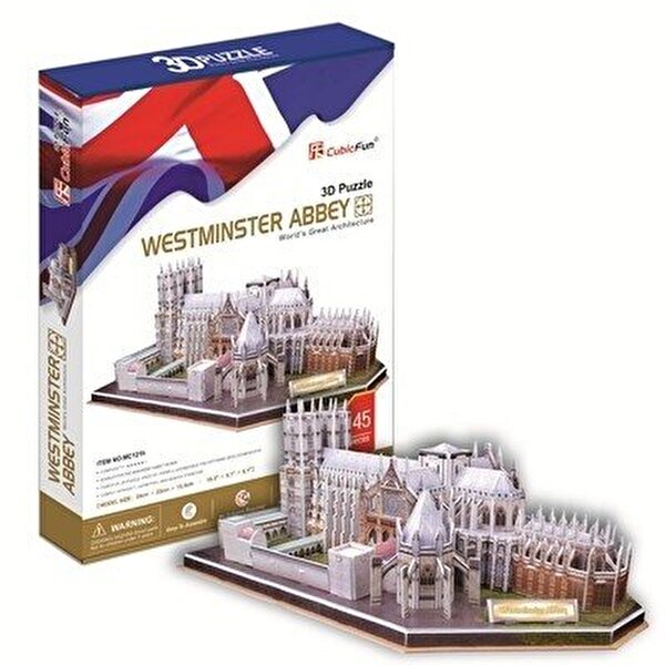 Cubic Fun 3D Puzzle 145 Parça Westminster Manastırı İngiltere