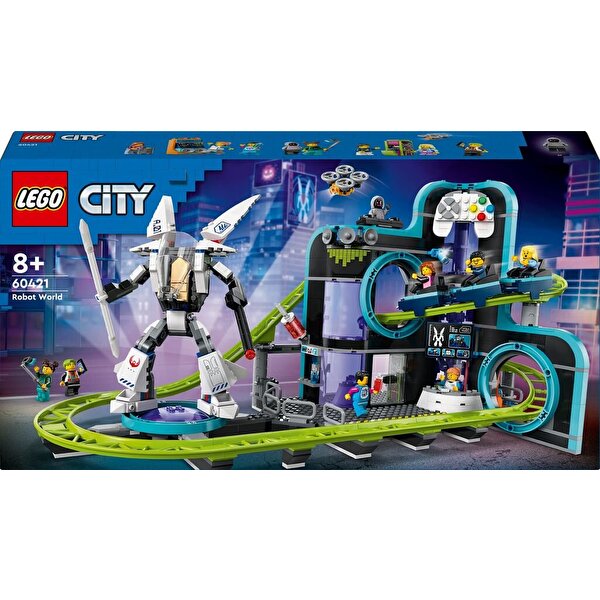 LEGO City Robot Dünyası Hız Treni Parkı 60421